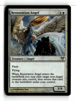 MTG Foil Restoration Angel - Avacyn Restored Moderately Played English - Image 1