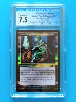 FOIL 🌈🌳💀 Pernicious Deed 💀🌳🌈 Apocalypse | Vintage MTG | NM+ CGC 7.5 - Image 1