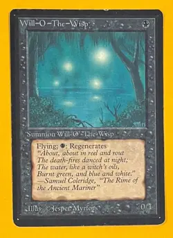 MTG WILL-O-THE-WISP Beta (OldManMTG 012-586) - Image 1