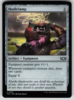 Skullclamp Normal U Commander: Tarkir: Dragonstorm 103 NM - Image 1