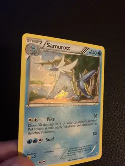 Pokemon TCG - SAMUROTT - 31/114 - CRACKED ICE HOLO - BLACK & WHITE 2011 - LP - Image 4