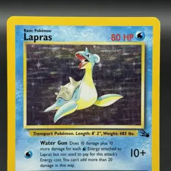 Lapras 10/62 Holo Rare Card - Pokemon TCG Fossil Set WOTC Vintage 1999 - Image 2