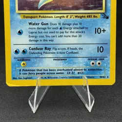 Lapras 10/62 Holo Rare Card - Pokemon TCG Fossil Set WOTC Vintage 1999 - Image 3