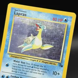 Lapras 10/62 Holo Rare Card - Pokemon TCG Fossil Set WOTC Vintage 1999 - Image 4
