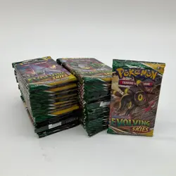 Lot of (40) Pokemon TCG Sword & Shield Evolving Skies Booster Packs SEALED - Image 1
