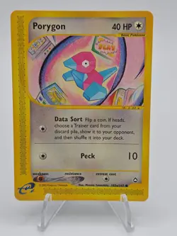 Porygon 103b/147 Aquapolis Common English Pokemon Card - LP Non Holo - Image 1