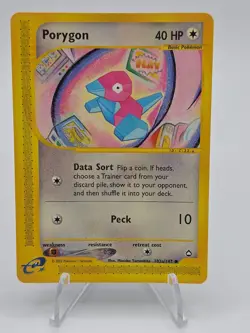 Porygon 103b/147 Aquapolis Common English Pokemon Card - LP Non Holo - Image 3