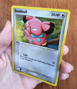 Pokemon TCG Snubbull EX Unseen Forces Holo 74/115 Stamped 2005 LP - Image 3