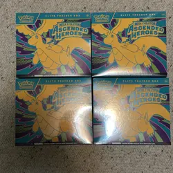4x Ascended Heroes Elite Trainer Box Sealed English Pokemon TCG - Image 1