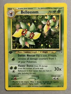 Pokemon TCG 1st Edition Bellossom 3/111 Neo Genesis Holo 2000 - Image 1