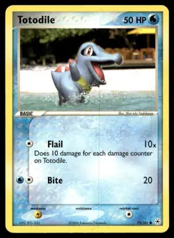 Totodile 79/101 Pokemon Card Hidden Legends Common 50 HP Near Mint C10. - Image 1