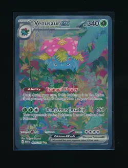 VENUSAUR EX 2023 POKEMON SV: SCARLET & VIOLET 151 SPECIAL RARE ILLUSTRATION 198 - Image 1