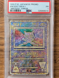 1999 Pokemon Japanese Promo PSA 1 Ancient Mew I Holo Nintedo Error - Image 1