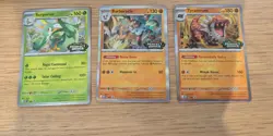3x Pokemon TCG Serperior, Barbaracle, Tyrantrum Perfect Order Prerelease Promos - Image 1