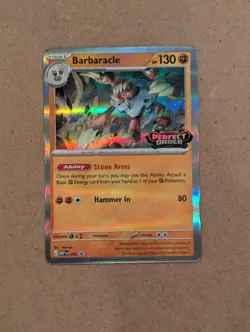 3x Pokemon TCG Serperior, Barbaracle, Tyrantrum Perfect Order Prerelease Promos - Image 3
