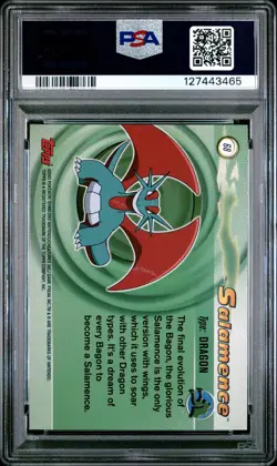 2003 TOPPS POKEMON ADVANCED #68 SALAMENCE PSA 10 - Image 2