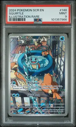 Pokemon Pokemon Graded Squirtle #148/142 - Stellar Crown - PSA 9 NM - Image 1