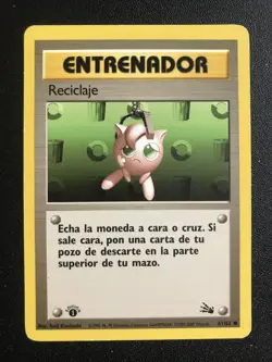 SPANISH Pokemon TCG ~ RECYCLE 61/62 ~ 1ST EDITION ~ Fossil - Image 1