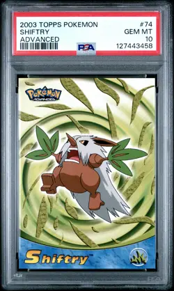 2003 TOPPS POKEMON ADVANCED #74 SHIFTRY PSA 10 - Image 1