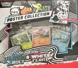 Lot of 2 NEW & SEALED Pokemon Black Bolt And White Flare Unova Poster Collection - Image 2