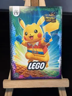 Lego Pikachu #172 - Galaxy Holo - Electric Pikachu Cosplay Pokemon SP！ ZL13 - Image 1