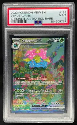 2023 Pokemon S&V 151 Venusaur ex SIR PSA 9 Mint #198/165 - Image 1