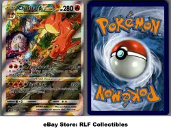 2022 Pokemon, Sword & Shield Promos, #SWSH262 Charizard VStar, Black Star Promo - Image 1