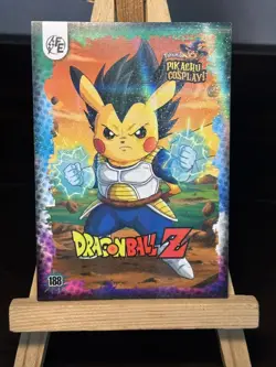 Dragon Ball Z Pikachu #188 - Galaxy Holo - Electric Pikachu Cosplay Pokemon ZL13 - Image 1