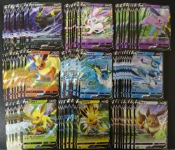 90 Lot Eevee Umbreon Sylveon Leafeon Master ball Gem Pack Pokemon 22 MM TB21 - Image 1