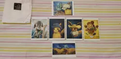 POKEMON X VAN GOGH MUSEUM FULL SET POSTCARD Mint Ready To Ship - Image 2