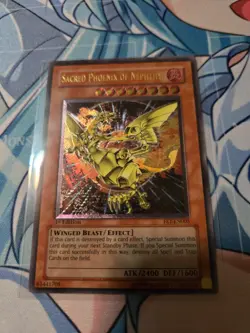 Yugioh Sacred Phoenix of Nephthys FET-EN005 1st Edition Ultimate Rare Near Mint - Image 1