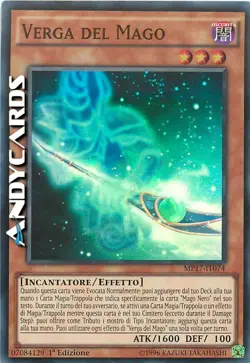 VERGA DEL MAGO (Magician's Rod) • Super R • MP17 IT074 • 1Ed • YUGIOH ANDYCARDS - Image 1