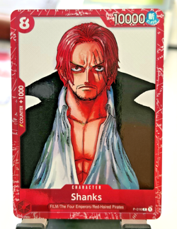 #1 One Piece English P-016 Shanks Premium Card Collection Film Red - Image 1