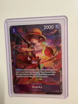 Bandai Shanks Character Card OP19-065 2000 Power One Piece CCG English - Image 1