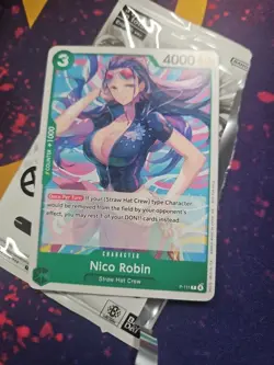Nico Robin P-111 Heroines Edition Promo One Piece Card English Near Mint - Image 1