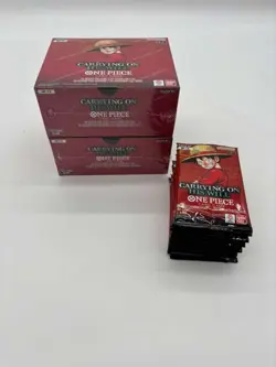 Lot of (2) One Piece TCG OP-13 Carrying On His Will Booster Box+12 Packs SEALED - Image 1