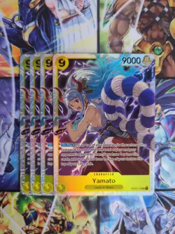 One Piece x4 Yamato OP04 - 112 Super Rare Holo NM Kingdoms of Intrigue - Image 1