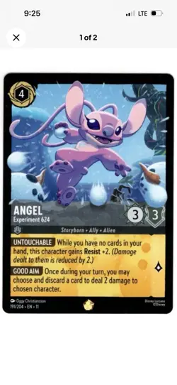 Disney Lorcana Angel Experiment 624 Winterspell non-foil English NM - Image 1