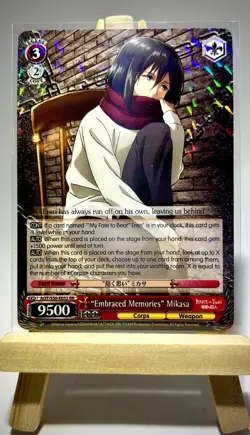 Weiss Schwarz “Embraced Memories” Mikasa Attack On Titan Vol 2 AOT/50-E052 RR NM - Image 2