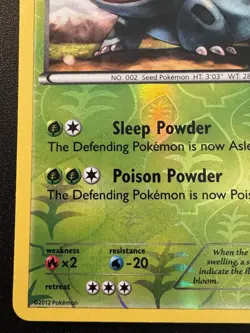 Ivysaur 2/108 BW Dark Explorers Pokemon Card Reverse Holo Foil Rare LP - Image 5