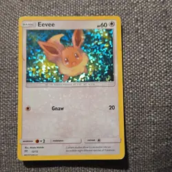 Pokemon Eevee Holo Card 12/12 Basic 60 HP English 2019 - Image 1