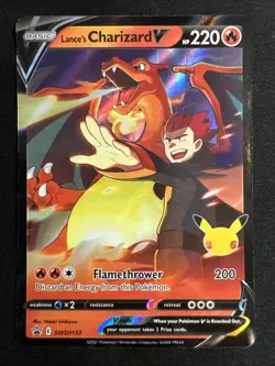 Lance's Charizard V SWSH133 SWSH: Sword & Shield Promo Cards Holo NM - Image 1