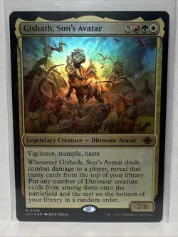 Gishath, Sun's Avatar the Lost Caverns of Ixalan Magic: The Gathering Foil Card - Image 1