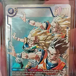 Bandai Dragon Ball Super Gotenks & Gohan Foil Battle Card DBS-BP3-17 30000 Power - Image 1