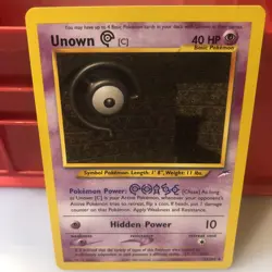 UNOWN C - 57/105 - Neo Destiny - Uncommon - Pokemon Card - Mint - Image 2
