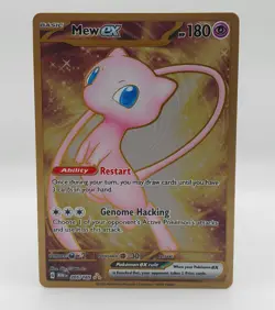 Pokemon Card Mew EX Metal Gold 205/165 Scarlet & Violet 151 Promo NM - Image 1