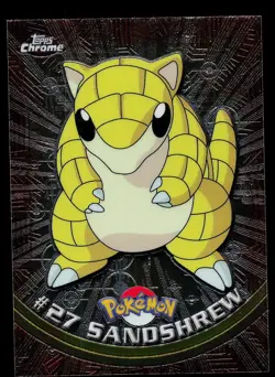 Pokemon Card - Sandshrew Topps Chrome TV Animation Edition 27 Foil - Image 1