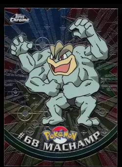 Pokemon Card - Topps Chrome TV Animation Edition Machamp #68 - Image 1