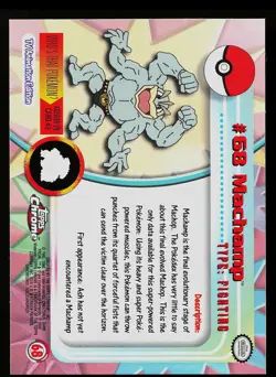 Pokemon Card - Topps Chrome TV Animation Edition Machamp #68 - Image 2