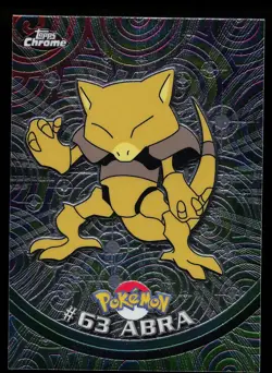 Pokemon Card - Topps Chrome TV Animation Edition Abra #63 - Image 1